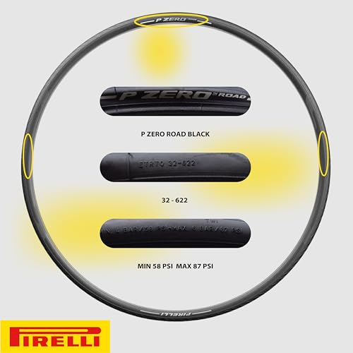 Pirelli P Zero Road 32-622 (700 x 32c) Bicycle Tires (Single) - Tube-Type Clincher Tire EVO Compound, TechBELT Carcass, Lightweight Design (1 Tire) - Image 4
