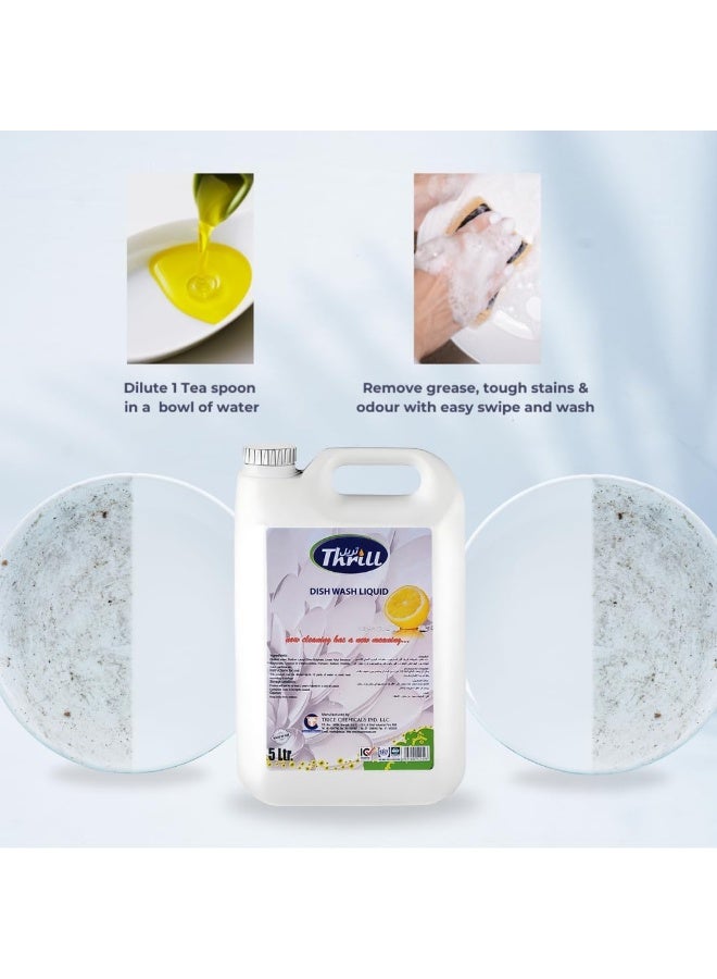 Thrill Lemon Dish Wash Liquid 5L - Image 3