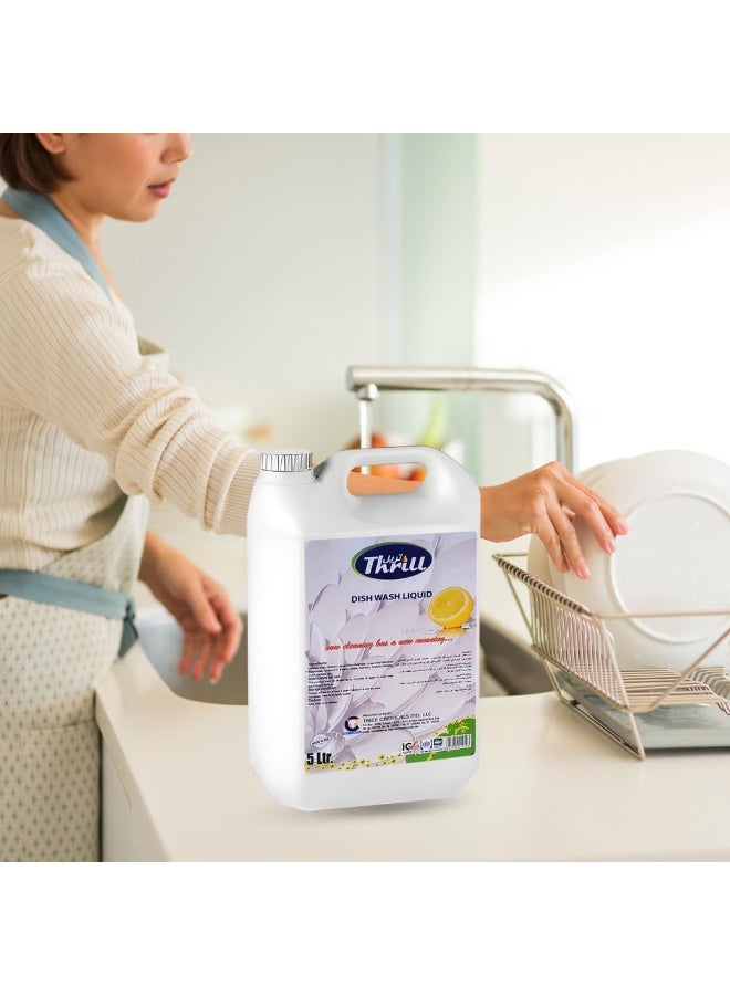 Thrill Lemon Dish Wash Liquid 5L - Image 5