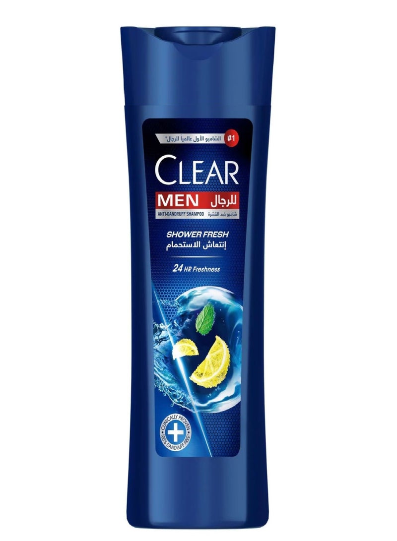 Clear Men's Anti-Dandruff Shampoo Shower Fresh 24HR Freshness 400ml
