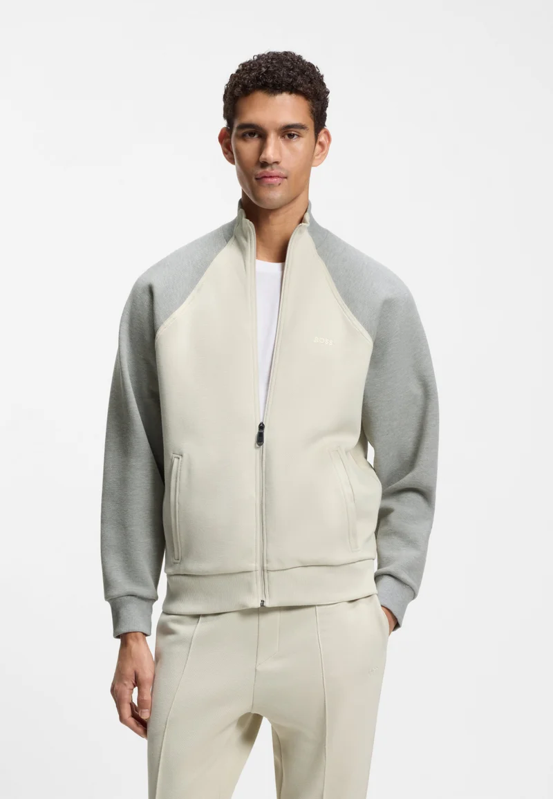 بوس بلوزة قطنية مدمجة بحواف متباينة