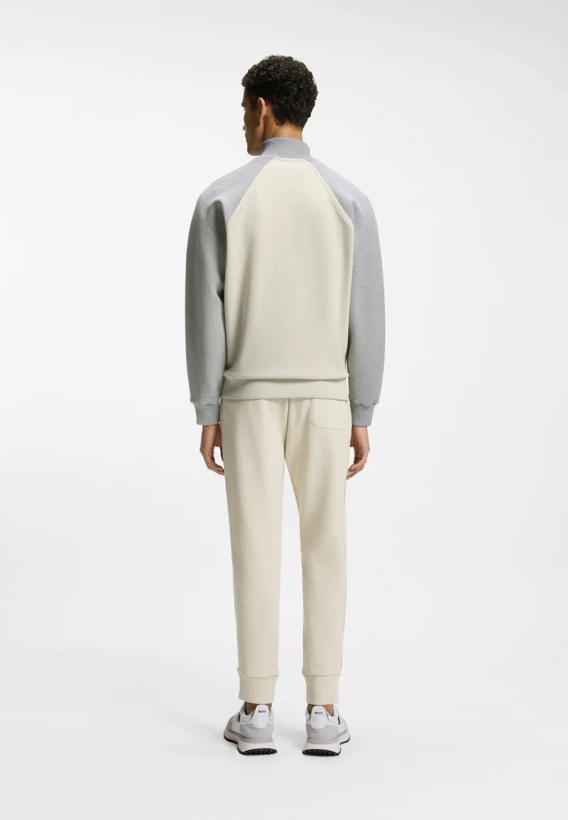 بوس بلوزة قطنية مدمجة بحواف متباينة