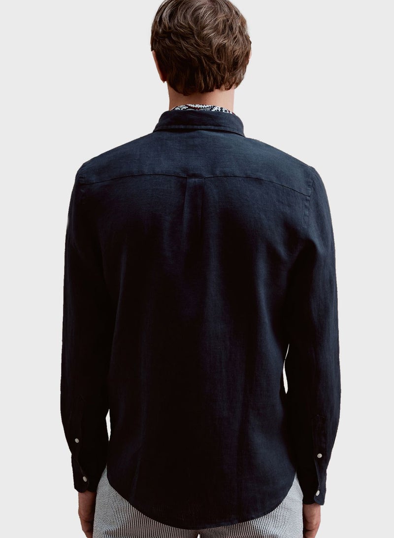 Ovs Button Down Regular Fit Shirt - Image 3