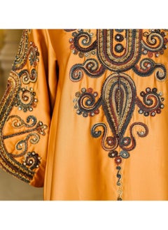 Abaya Rope Embroidery Dress. Orange. - pzsku/Z8050B481C74A3706017AZ/45/_/1731411259/cc327ec5-7c08-490a-b90c-6aff4228fcdc