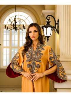 Abaya Rope Embroidery Dress. Orange. - pzsku/Z8050B481C74A3706017AZ/45/_/1731411265/d01b8597-89de-4e2d-a0e5-fd1f3bec6cdd