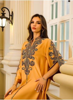 Abaya Rope Embroidery Dress. Orange. - pzsku/Z8050B481C74A3706017AZ/45/_/1731411273/386ab2fc-13d0-461a-a258-cd37aa2537fd