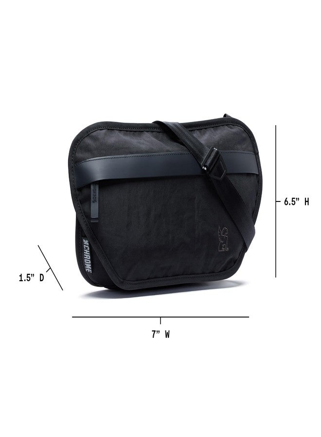 Chrome Industries Sodo Crossbody Sling Bag for Men and Women - Zippered Phone, Security & Hidden Pockets, Recycled Materials - Black - Image 5