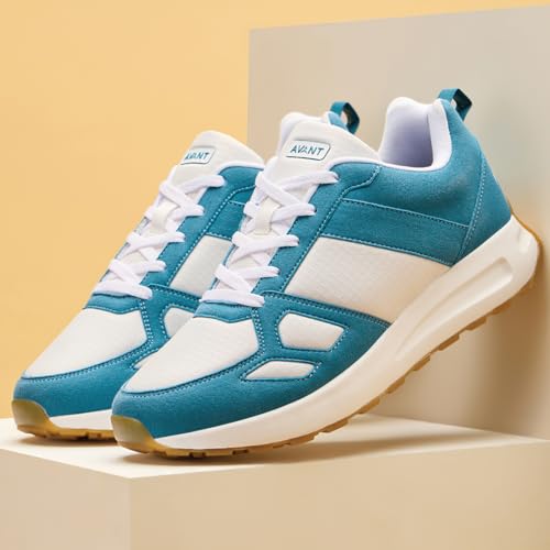 AVANT Men's Waffle Pro Sneaker Shoes- Soft Cushioned Insole, Slip-Resistant, Dynamic Feet Support, Arch Support & Shock Absorption, Trendy, Casual Footwear (AVMSH164CL01UK6_Green_UK6) - Image 2