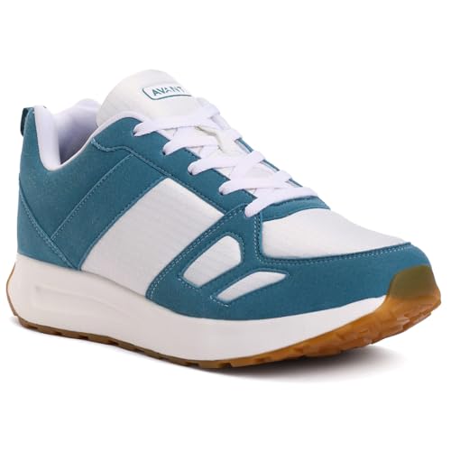 AVANT Men's Waffle Pro Sneaker Shoes- Soft Cushioned Insole, Slip-Resistant, Dynamic Feet Support, Arch Support & Shock Absorption, Trendy, Casual Footwear (AVMSH164CL01UK6_Green_UK6) - Image 1