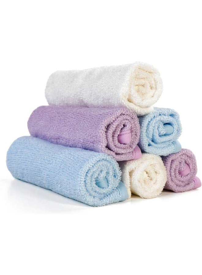 eJoyce Organic Bamboo Baby Washcloths - 6 Pack - Image 1