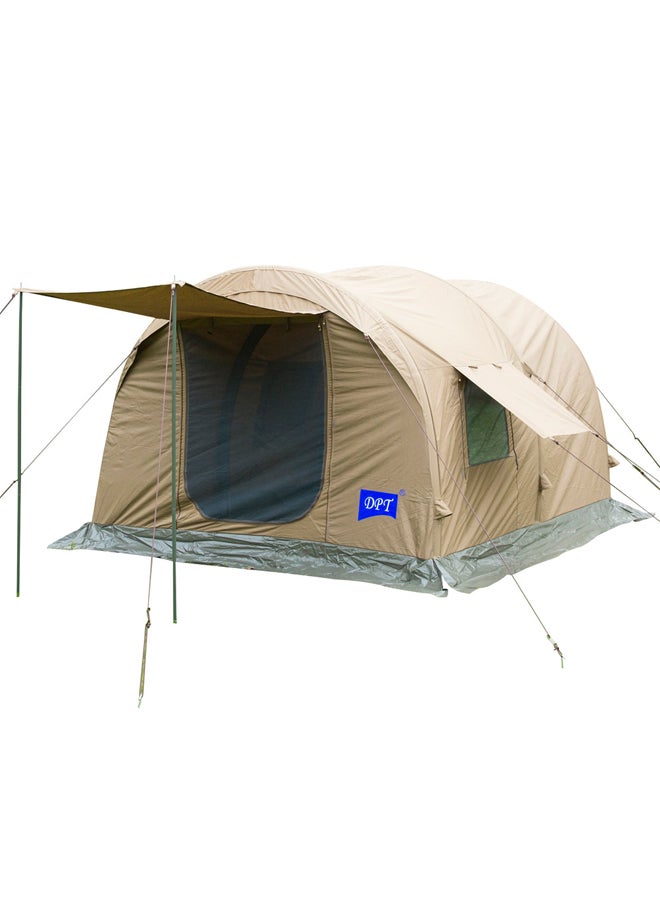 DPT Air Cotton Tent for Trips, Inflatable Tent, Kaki Dark, 270x300x200 Cm - Image 1