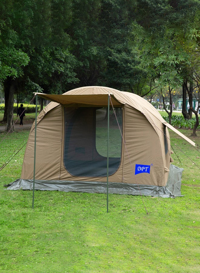 DPT Air Cotton Tent for Trips, Inflatable Tent, Kaki Dark, 270x300x200 Cm - Image 2