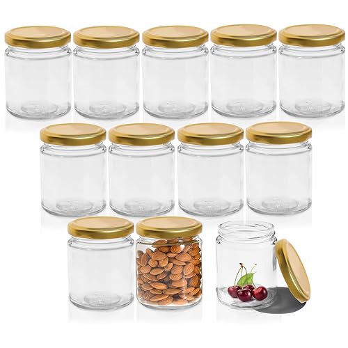 Pure Source India Airtight Glass Spice Jar Container, 50 Gm, 24 Pieces, Clear - Image 1