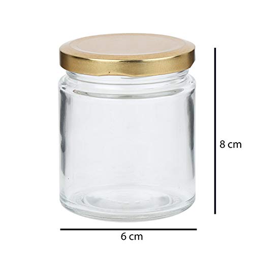 Pure Source India Airtight Glass Spice Jar Container, 50 Gm, 24 Pieces, Clear - Image 3