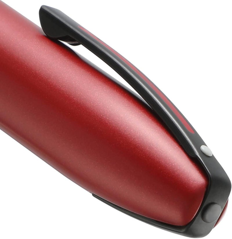 Sheaffer 9111 Icon Ballpoint Pen  Metallic Red with Glossy Black PVD Trim - Image 3
