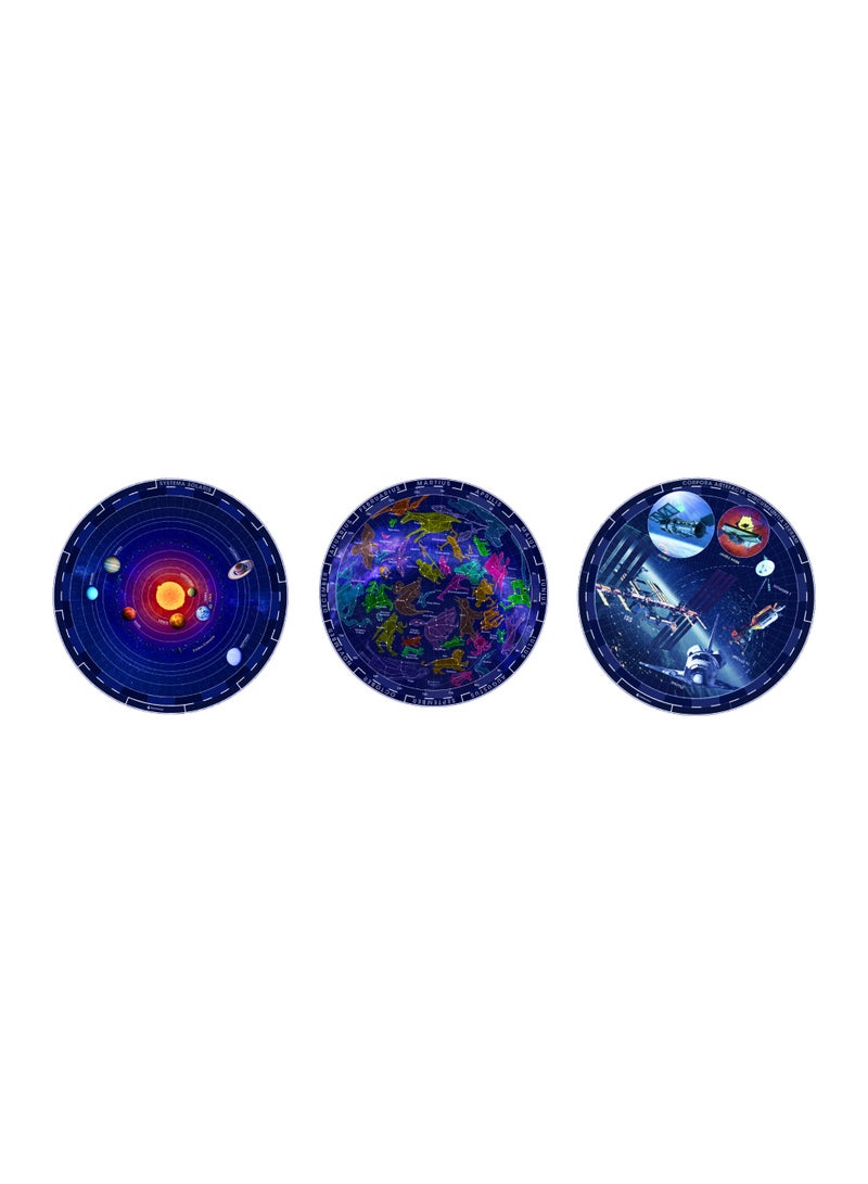 كلمينتوني جهاز عرض القبة السماوية من كليمنتوني (Science Planetarium Projector) | ضوء LED عالي الدقة فائق السطوع | 3 شرائح عرض | إسقاط يصل حتى 3 أمتار | دوران بزاوية 360 درجة | لعبة تعليمية وتثقيفية - Image 5