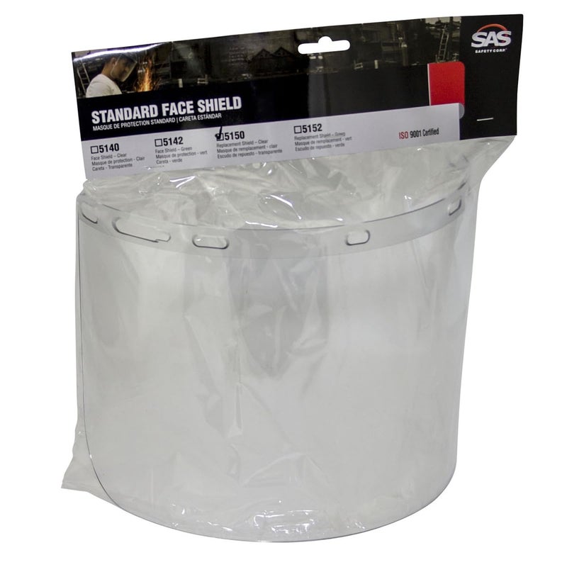SAS Safety 5150 Replacement Face Shield For 5140, Clear, Small