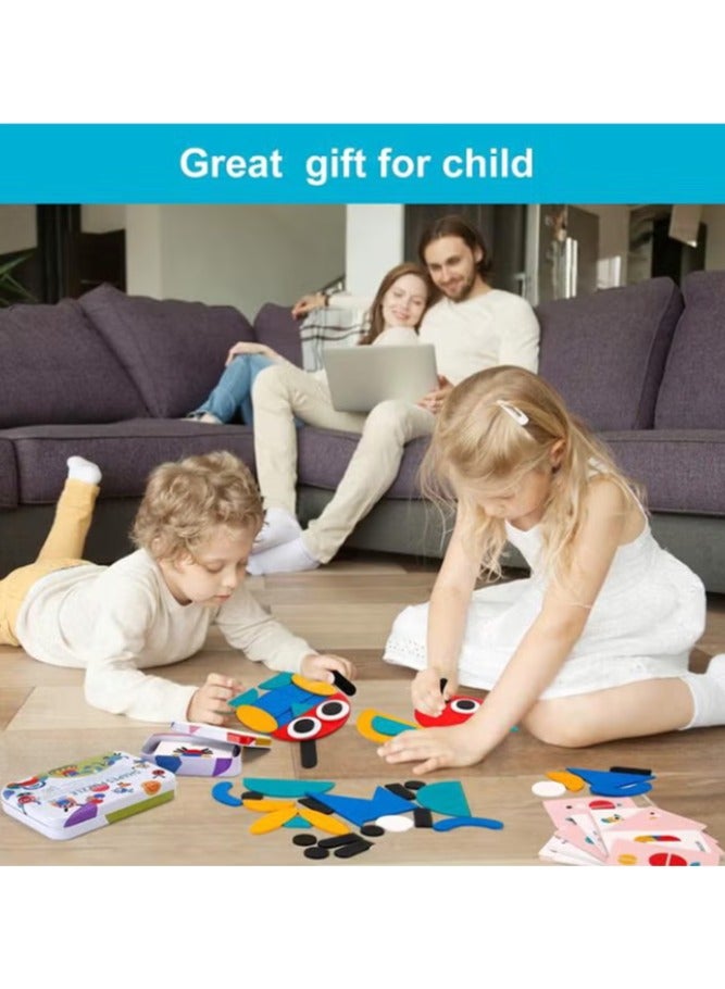 Iron box Montessori fun shape jigsaw puzzle baby early education toy children jigsaw puzzle girl boy - Image 4