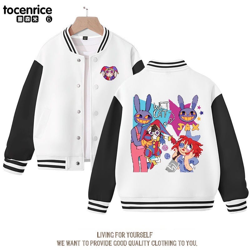 Magic Numbers Circus Jax Peripheral Clothes Boys And Girls New Children Spring Autumn Winter Coat Baseball Clothes - Image 4