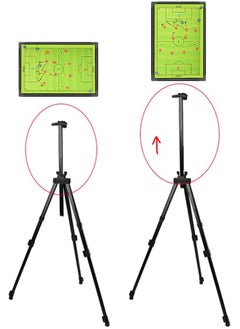 Generic Magnetic Soccer Coaching Board, Soccer Coaching Board, Soccer Coach Stand, Adjustable Height, with Marker Pen, Eraser, Storage Bag and Set of Magnets  - Image 4