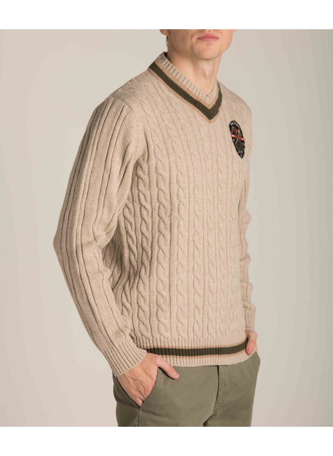 Marco Bergamo V-NECK PATCHED LOGO PULLOVER  - Image 3