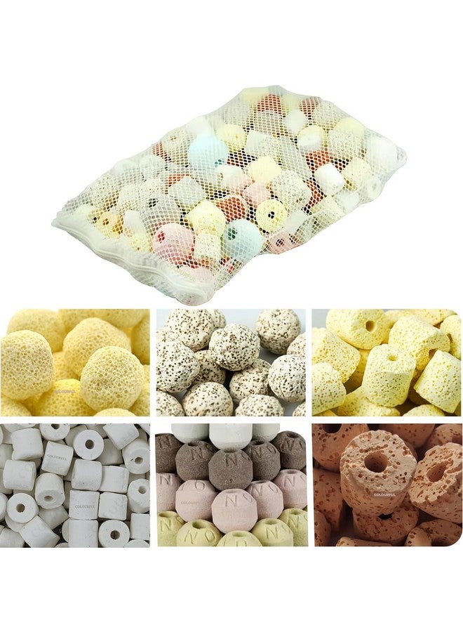 COLOURFUL - Aquarium Filter Media | Improved Water Quality and Healthy Fish Tanks | Providing a Multi-Faceted Approach to Aquarium Filtration (450g Pack of 1, 6 in 1 Filter Media) - Image 1