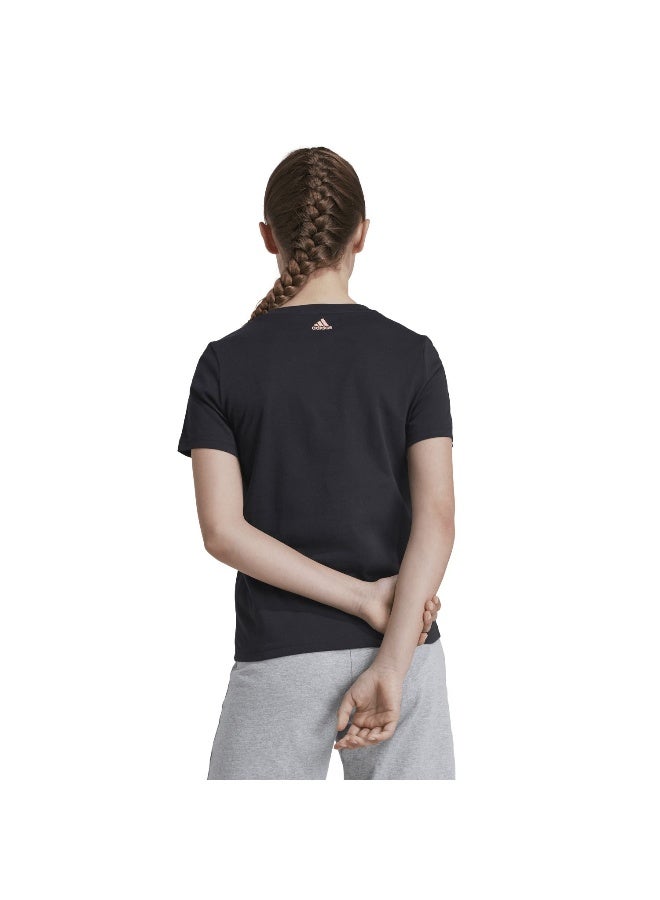 Adidas Xpress Girls Black Training T-Shirts 7-8Y - Image 5