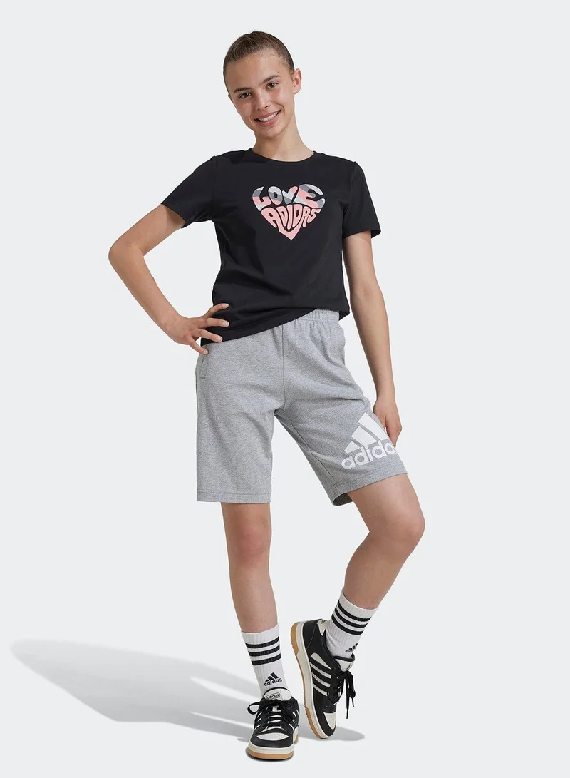 Adidas Xpress Girls Black Training T-Shirts 7-8Y