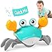 Hirger Crawling Crab Baby Toy Dancing Walking Infant Toy for Tummy Time Sensory Toy for 361218 Months Babies Toddlers 123 Musical Birthday Gift for Boys Girls - Image 3