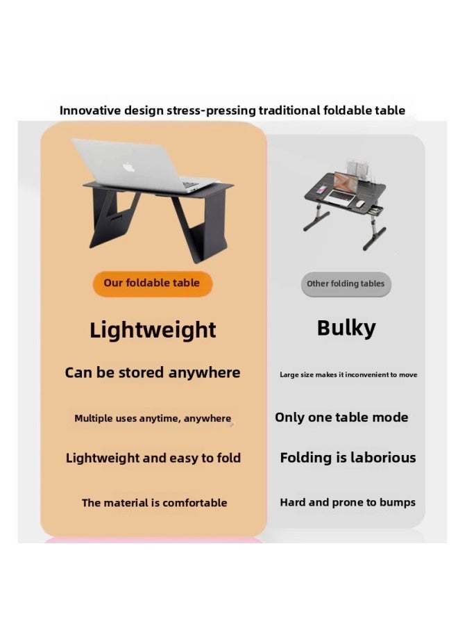 Generic - Light And Thin Laptop Bracket For Car Invisible Foldable Card Small Table Board Universal For Car Front And Rear Auxiliary Driver-Colour:[premium Black] Upgraded Velcro + Magnetic Style + Special Felt Bag★More Stable★ - Image 1