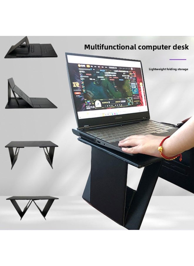 Generic - Light And Thin Laptop Bracket For Car Invisible Foldable Card Small Table Board Universal For Car Front And Rear Auxiliary Driver-Colour:[premium Black] Upgraded Velcro + Magnetic Style + Special Felt Bag★More Stable★ - Image 1