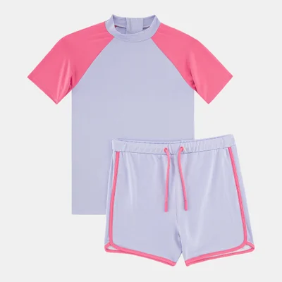 Sun and Sand Sports Kids' Swimming T-Shirt and Shorts Set