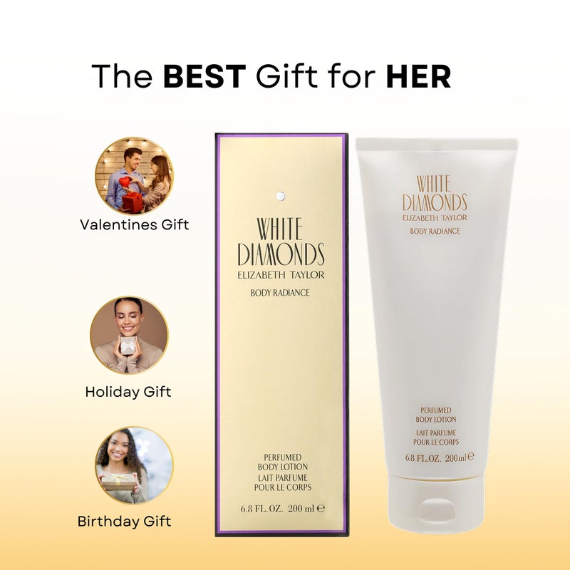 Elizabeth Taylor White Diamonds Perfumed Body Lotion for Women, 6.8-Ounce - Image 5