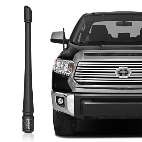 POSAID Short Antenna for Toyota Tundra 2000-2023 Fexible Rubber Pickup Truck 7inch Antenna Replacement with Optimized FM/AM Reception - Image 1