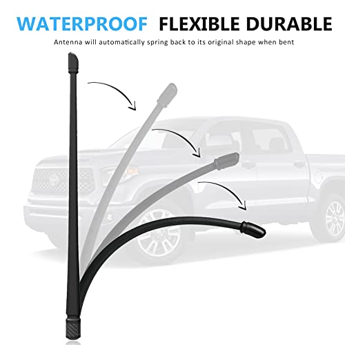 POSAID Short Antenna for Toyota Tundra 2000-2023 Fexible Rubber Pickup Truck 7inch Antenna Replacement with Optimized FM/AM Reception - Image 5