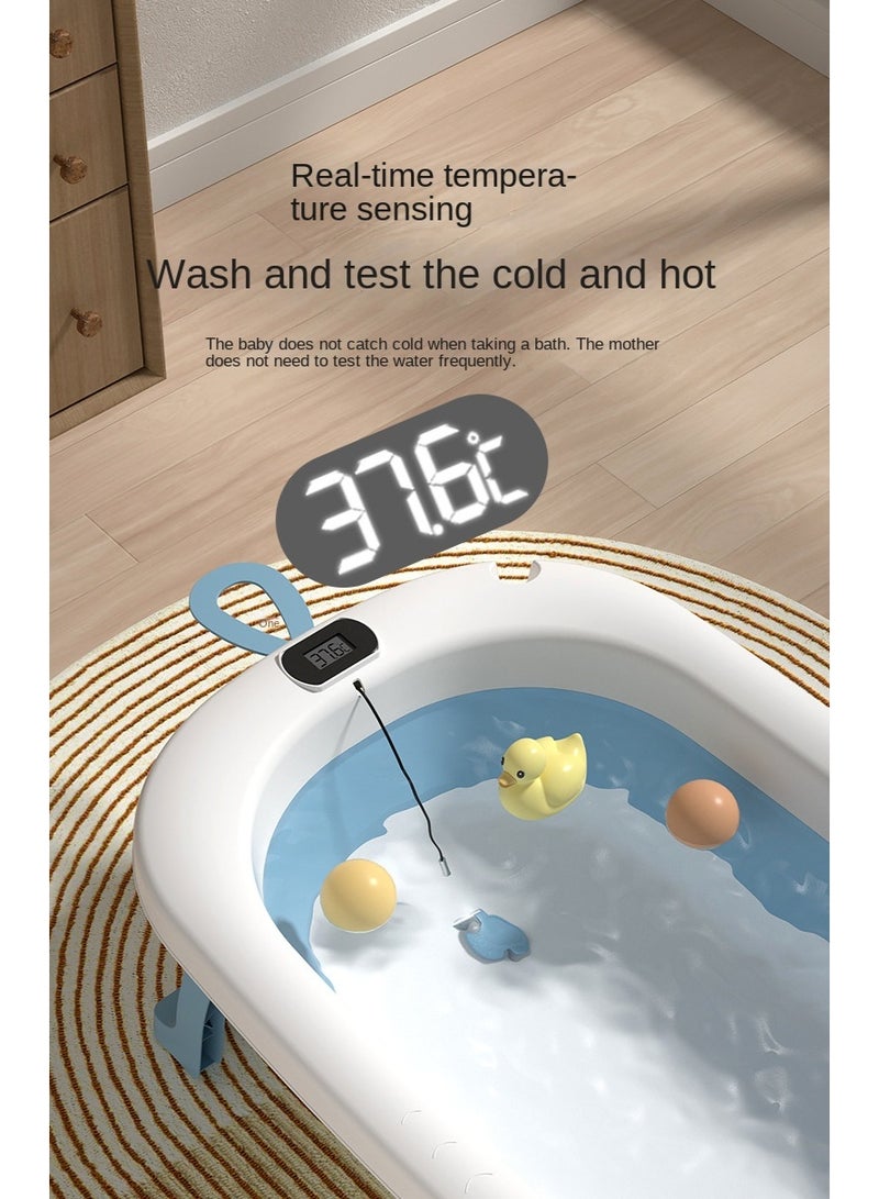 لحظة مرح حوض استحمام للاطفال قابل للطي مع مقياس حرارة - Image 4