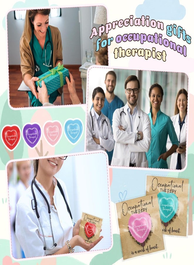 Arrowbash 10 Set Occupational Therapy Gifts Bulk Heart Stress Balls Ot Month Appreciation Card for Ot Therapist Coworker Team Graduation Birthdays Holidays Party Favors - Image 4