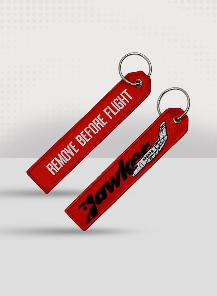 فايتر جيفتس سلسلة مفاتيح هوكر قماش حمراء