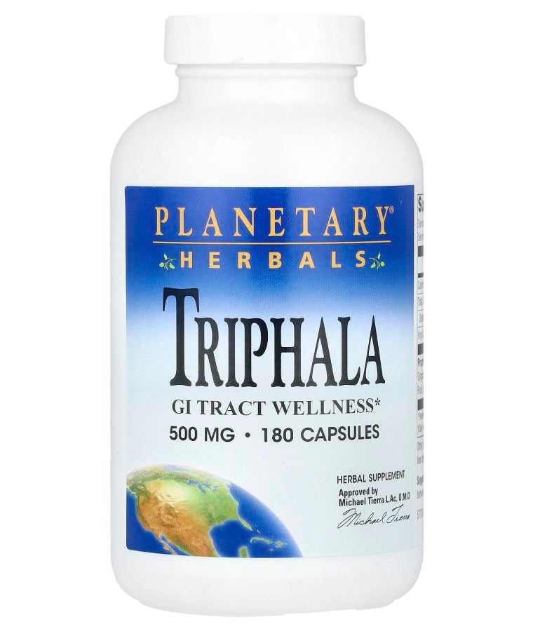 Triphala 180 Capsules (500 mg per Capsule)