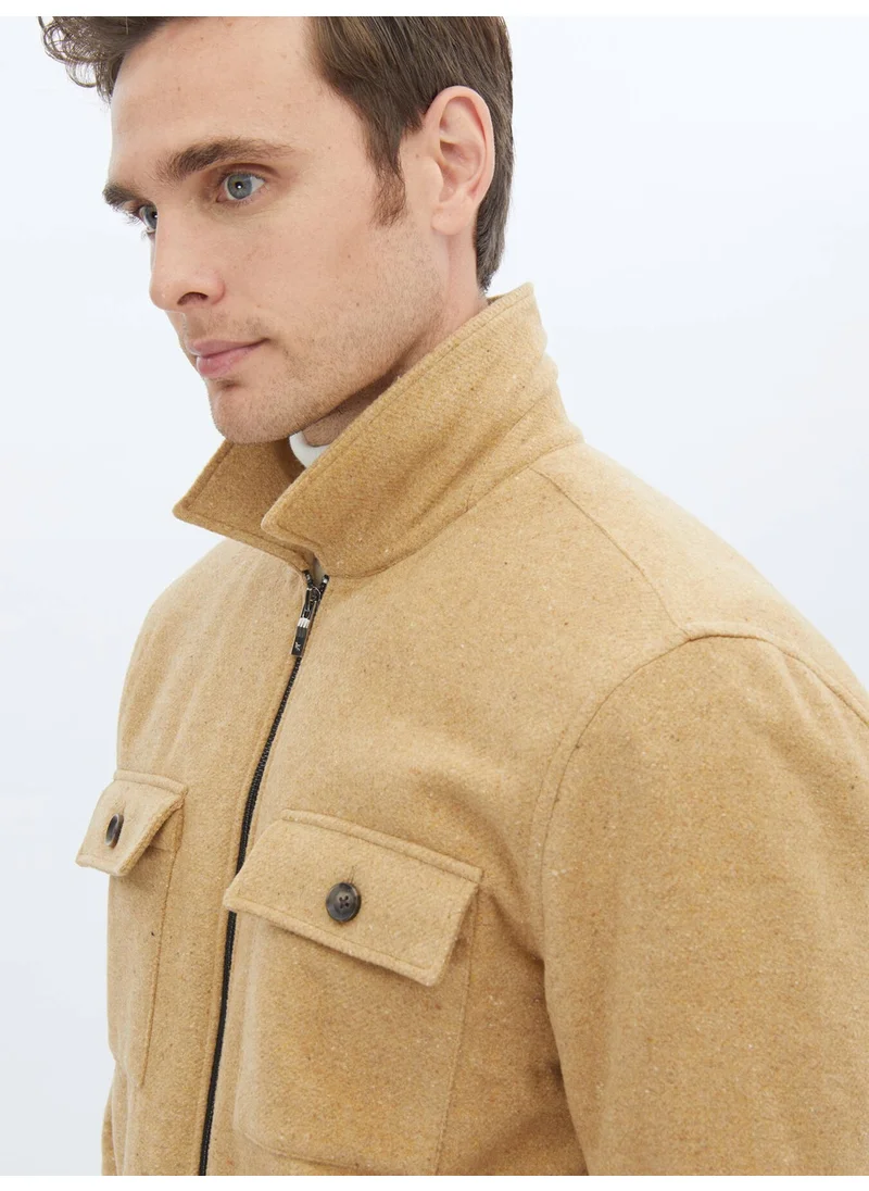 Kip Camel Hair Woven Coat