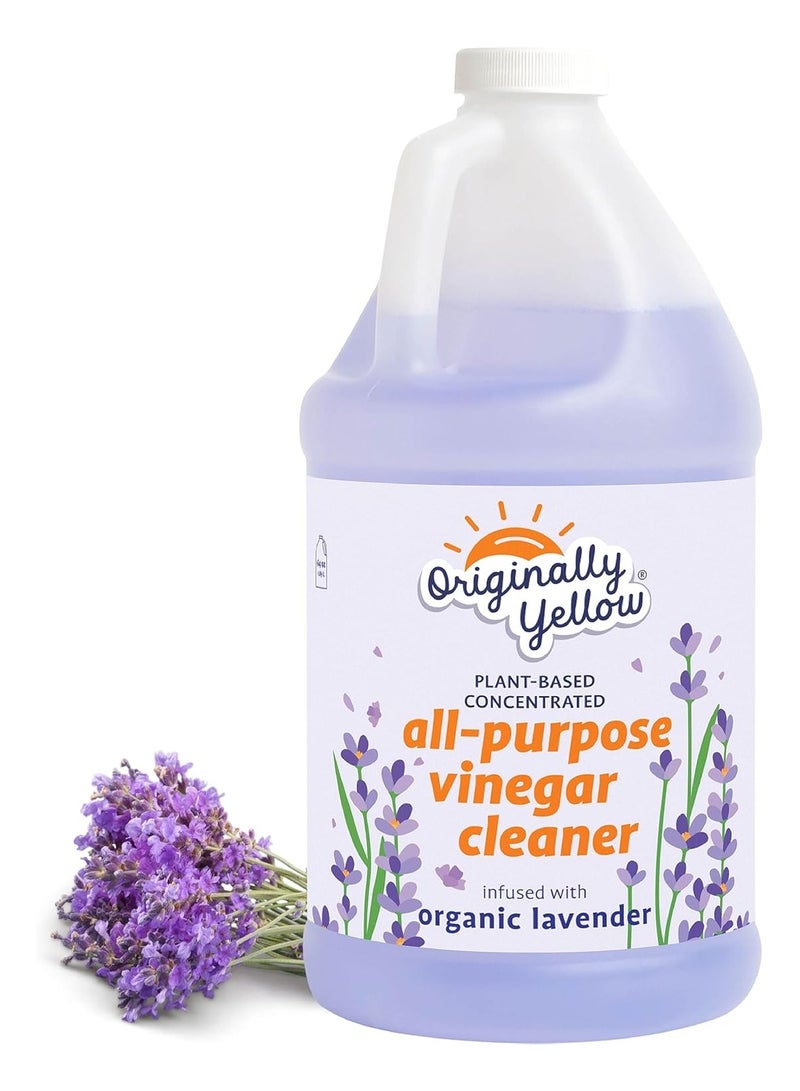 Originally Yellow All Purpose Vinegar Cleaner Concentrate Organic Lavender 1.89L - Image 3