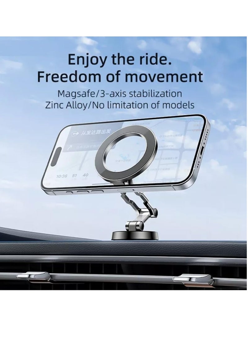 TIGER Magnetic Car Mount Holder D20 – Strong Magnetic Grip, Adjustable Phone Mount for Universal Compatibility with Smartphones & GPS Devices - Image 2