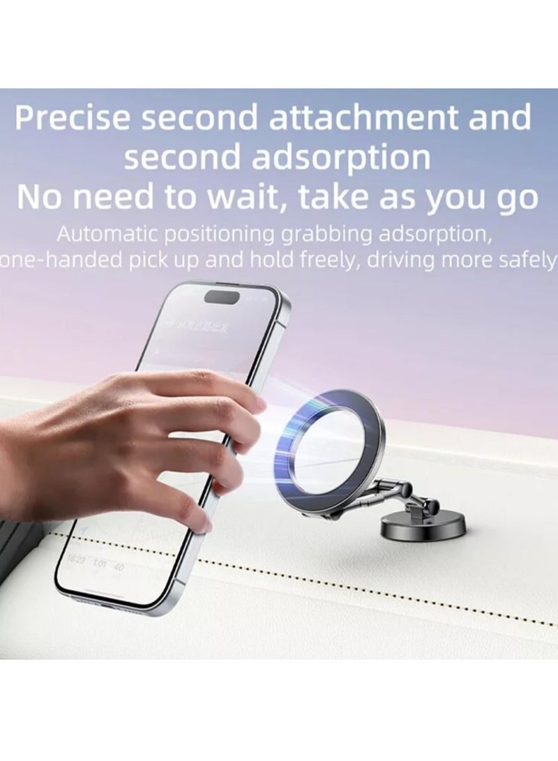 TIGER Magnetic Car Mount Holder D20 – Strong Magnetic Grip, Adjustable Phone Mount for Universal Compatibility with Smartphones & GPS Devices - Image 3
