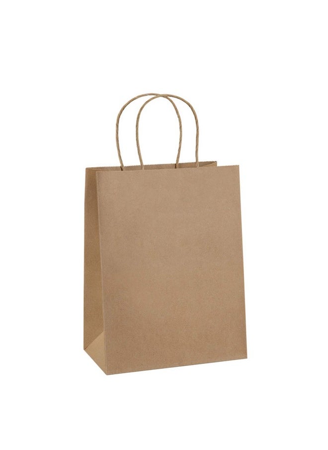 BagDream - BagDream Gift Bags 8x4.25x10.5 100Pcs Paper Gift Bags Medium Size Brown Paper Bags with Handles Bulk Wedding Party Favor Bags, Kraft Grocery Shopping Bags, Retail Merchandise Bags Gift Sacks - Image 1