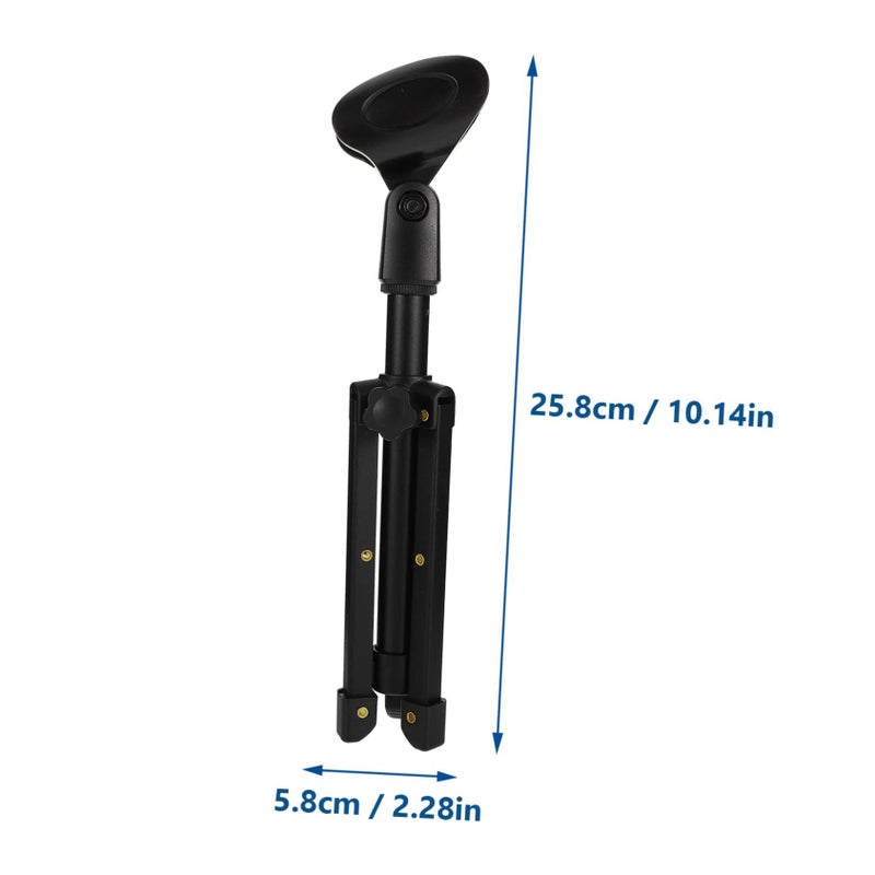 LALAFINA 1 Set Desktop Microphone Stand Durable Alloy Tripod With Clip for Studio Podcasting - Image 2