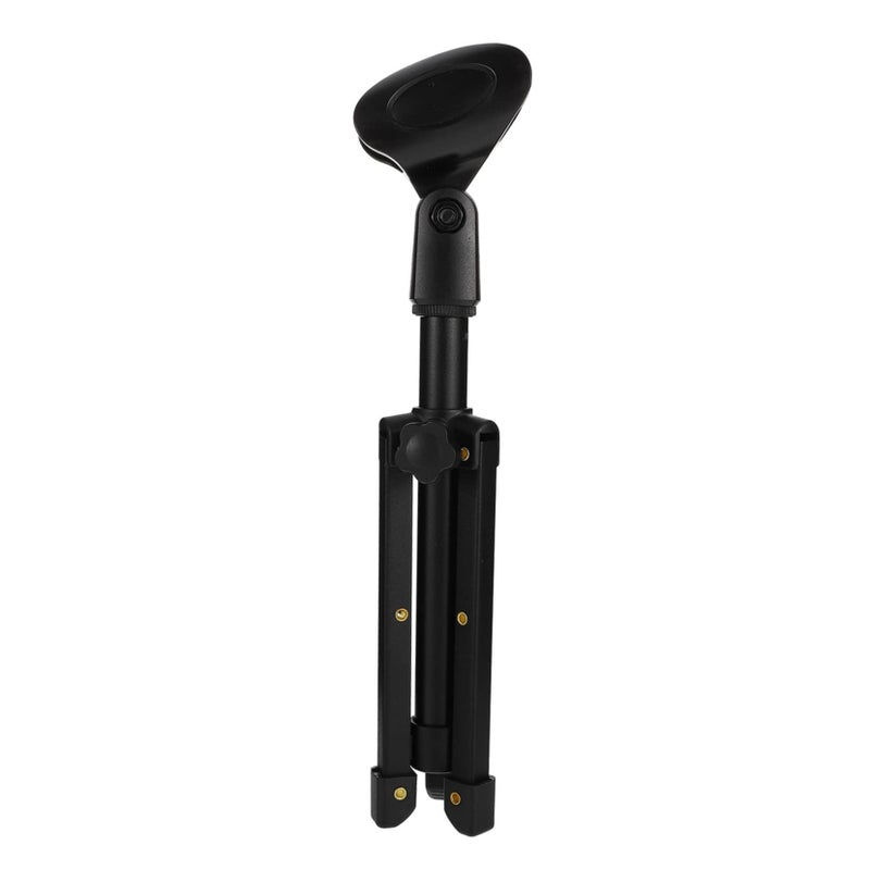 LALAFINA 1 Set Desktop Microphone Stand Durable Alloy Tripod With Clip for Studio Podcasting - Image 1