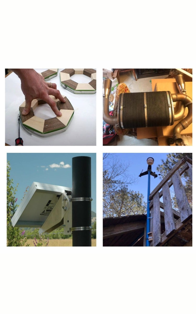 kashemano Hose Clamps Stainless Steel 304 Kit, DIY, Cut-To-Fit 3.5m Metal Strap + 8 Fasteners, Adjustable Worm Gear Hose Clamps - Image 4