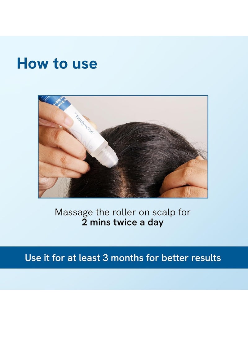 Be Bodywise Rosemary Hair Serum (Roll On) | 3% Redensyl, 2% Aminexil & 2% Anagain | Thicker & Stronger Hair | Prevents Hair Fall & Stimulates Follicles | For All Hair Types | 25ml - Image 4