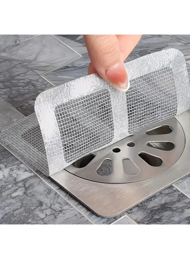 فلاتر شبكية لمصارف الأحواض المعدنية الفاخرة باللون الرمادي - 100 قطعة - شبكة لالتقاط الشعر - لمنع الانسداد - تركيب سهل - إزالة متينة - واقي للمصارف في الحمام والمطبخ - يناسب المصارف القياسية - لمسة نهائية معدنية أنيقة - بناء طويل الأمد - Image 2