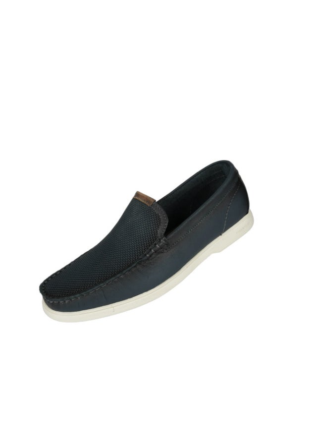 DEMOCRATA - 032-130 Democrata Mens Casual Loafer Slip on Shoes 226201-001 Navy - Image 1